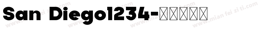 San Diego1234字体转换